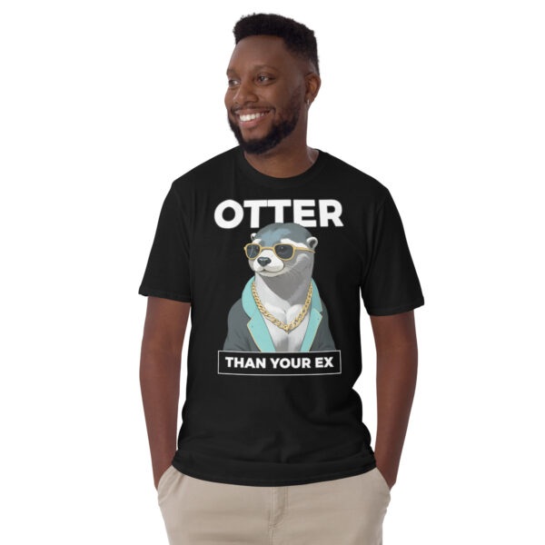 OTTER THAN YOUR EX Short-Sleeve Unisex T-Shirt - Kwirky with Ollie the Otter - Image 3