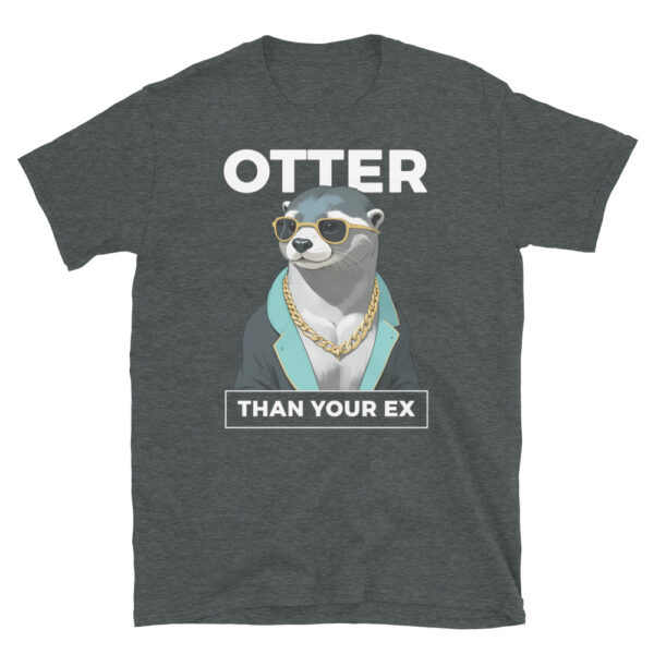 OTTER THAN YOUR EX Short-Sleeve Unisex T-Shirt - Kwirky with Ollie the Otter - Image 5