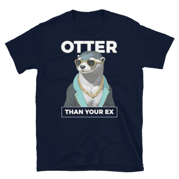 OTTER THAN YOUR EX Short-Sleeve Unisex T-Shirt - Kwirky with Ollie the Otter - Image 4