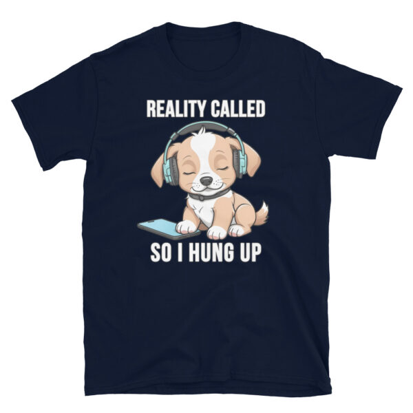 REALITY CALLED Short-Sleeve Unisex T-Shirt - With Pip the Puppy - Image 4