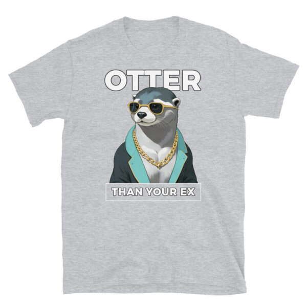 OTTER THAN YOUR EX Short-Sleeve Unisex T-Shirt - Kwirky with Ollie the Otter - Image 6