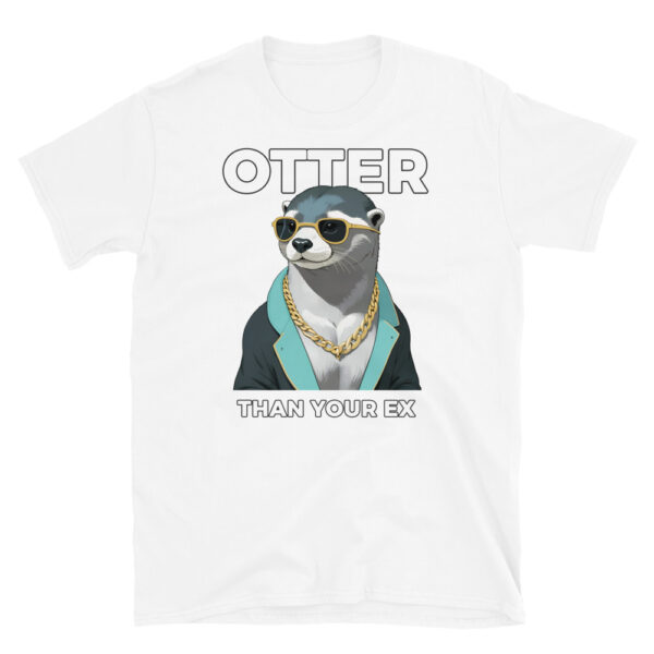 OTTER THAN YOUR EX Short-Sleeve Unisex T-Shirt - Kwirky with Ollie the Otter - Image 7