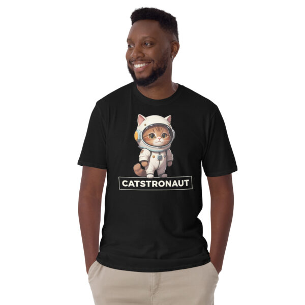 CATSTRONAUT Unisex Basic Softstyle Short-Sleeve T-Shirt - with Kitty the Cat - Image 5