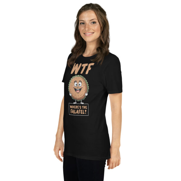WTF WHERES THE FALAFEL Short-Sleeve Unisex T-Shirt - Kwirky with Fadi - Image 3