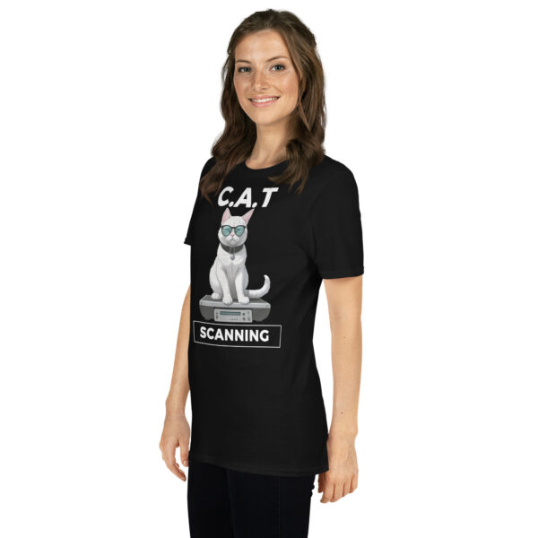 CAT SCANNING Animal Medical Themed Short-Sleeve Unisex T-Shirt - Kwirky with Kaz - Image 3