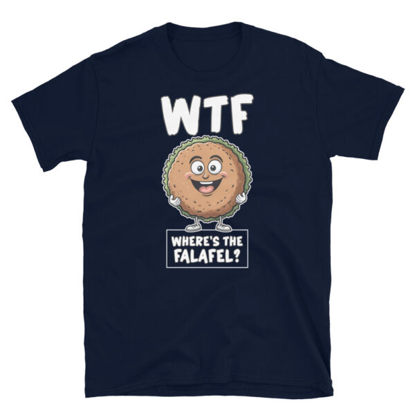 WTF WHAT THE FALAFEL Short-Sleeve Unisex T-Shirt - Kwirky with Fadi - Image 4