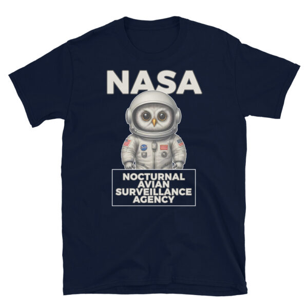 NASA NOCTURNAL AGENCY Short-Sleeve Unisex T-Shirt - Kwirky with Oliver - Image 4