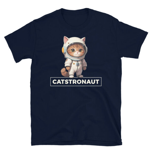 CATSTRONAUT Unisex Basic Softstyle Short-Sleeve T-Shirt - with Kitty the Cat - Image 3