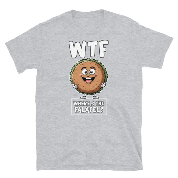 WTF WHAT THE FALAFEL Short-Sleeve Unisex T-Shirt - Kwirky with Fadi - Image 6