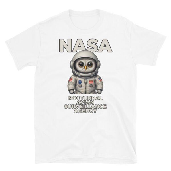 NASA NOCTURNAL AGENCY Short-Sleeve Unisex T-Shirt - Kwirky with Oliver - Image 7