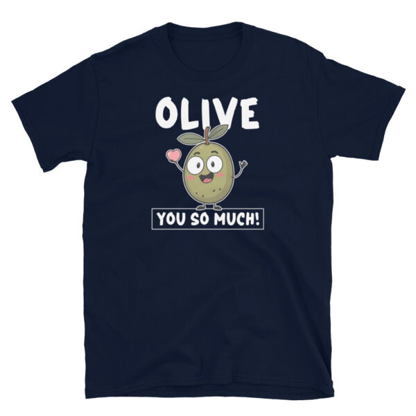 OLIVE YOU SO MUCH Short-Sleeve Unisex T-Shirt - Kwirky with Olivia the Olive - Image 4