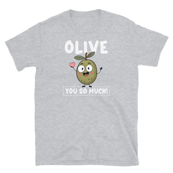 OLIVE YOU SO MUCH Short-Sleeve Unisex T-Shirt - Kwirky with Olivia the Olive - Image 6